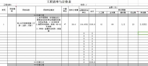 工程量清单与计价表格模板,简述工程量清单计价的主要表格 -第2张图片-马瑞范文网