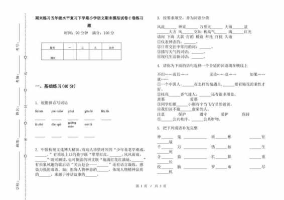  语文期末试卷模板「语文期末试卷模板及答案」-第3张图片-马瑞范文网