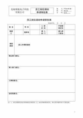 工作调动申请表模板-第2张图片-马瑞范文网