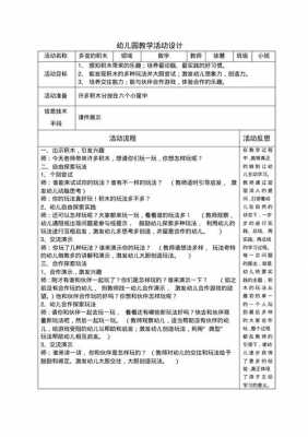 教学设计模板幼儿园-教学设计模板-第2张图片-马瑞范文网