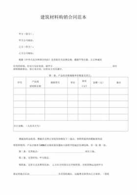 建筑材料购货合同模板-第1张图片-马瑞范文网