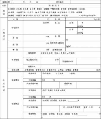 体检登记表怎么填 体检表格登记模板-第2张图片-马瑞范文网