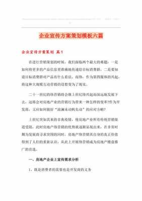 宣传方案格式模板,宣传方案格式模板怎么写 -第1张图片-马瑞范文网