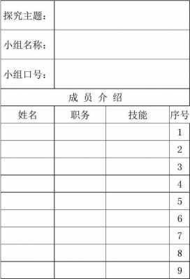 组员构成-组员表模板-第2张图片-马瑞范文网