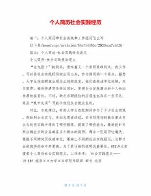 个人简介模板实践经历_个人简介及社会实践经历怎么写-第1张图片-马瑞范文网