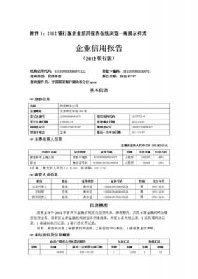 中国人民银行企业信用报告模板_中国人民银行出具的企业信用报告是查什么的-第1张图片-马瑞范文网