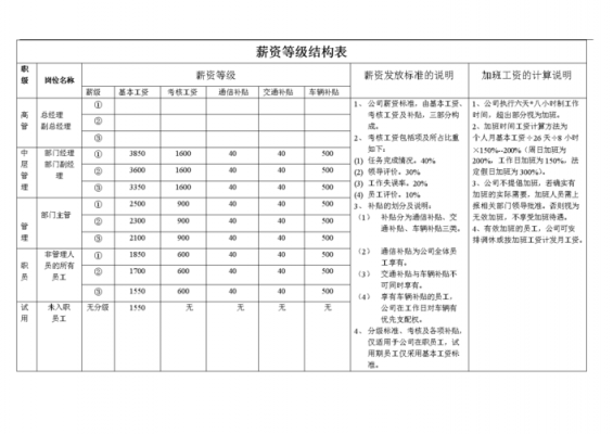 薪资体系的模板-第2张图片-马瑞范文网