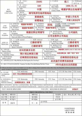  韩国签证填写模板2017「韩国签证表格下载」-第1张图片-马瑞范文网