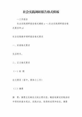  调研报告模板字体「调研报告格式字体格式」-第3张图片-马瑞范文网