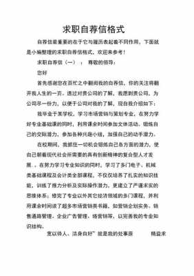 自荐信word文档格式要求 自荐信免费模板wps-第1张图片-马瑞范文网