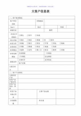 销售客户档案表格模板（销售客户情况表）-第2张图片-马瑞范文网