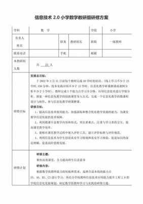 数学网络研修教学模板,小学数学网络研修计划 -第3张图片-马瑞范文网