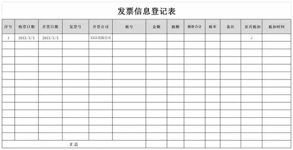 开票记录模板-第3张图片-马瑞范文网