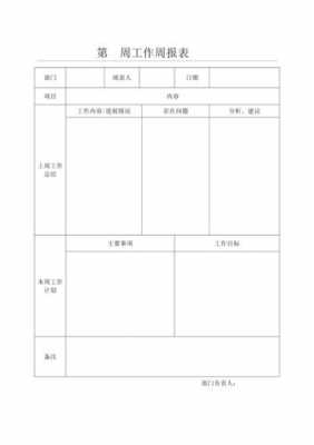 日常工作周报表模板（日常工作周报表模板图片）-第2张图片-马瑞范文网