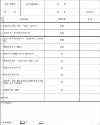  模板自检记录「模板检查记录表」-第1张图片-马瑞范文网