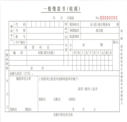 一般缴款书填写模板-第3张图片-马瑞范文网