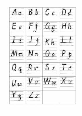 英文25个字母模板,25个英语字母怎么写? -第2张图片-马瑞范文网