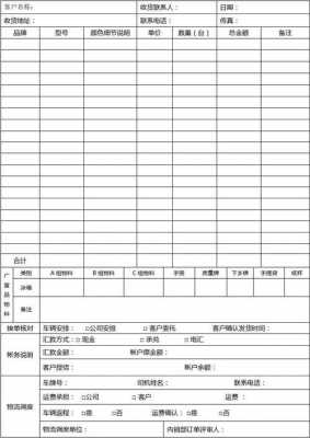 任务表格怎么制作 任务表格模板定货-第3张图片-马瑞范文网