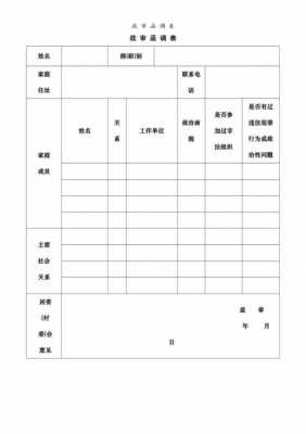  政审函调模板「政审函调表模板」-第3张图片-马瑞范文网