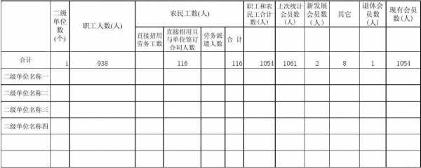 工会报表编制模板（工会报表编制模板怎么写）-第1张图片-马瑞范文网