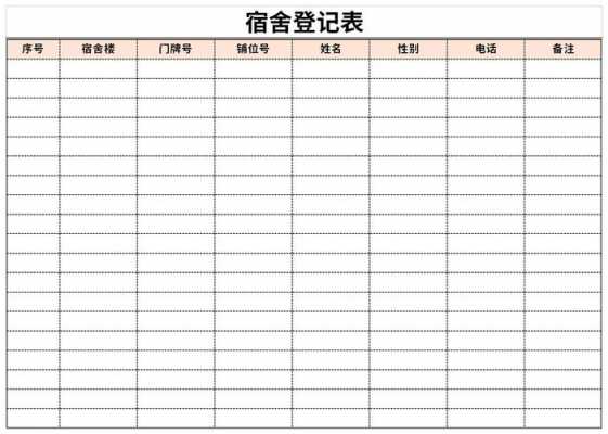 宿舍信息表格式-宿舍信息栏模板下载-第2张图片-马瑞范文网