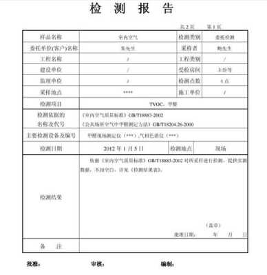  质量检测报告模板「空气质量检测报告模板」-第3张图片-马瑞范文网