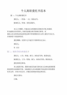 辞职委托书模板公司怎么写 辞职委托书模板公司-第2张图片-马瑞范文网