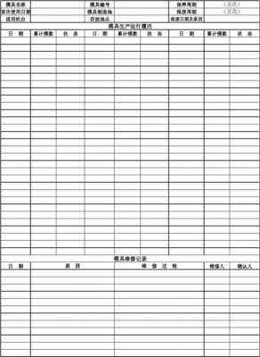  注塑模具履历表模板「注塑模具履历表模板图片」-第2张图片-马瑞范文网