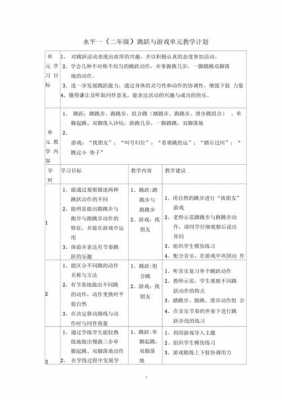 体育单元计划教案-第3张图片-马瑞范文网