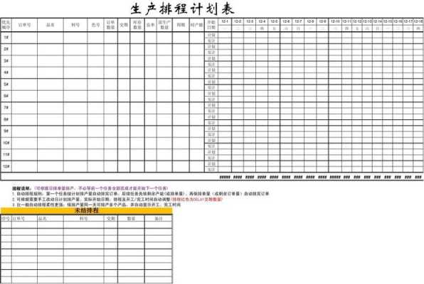  生产排单计划表模板「生产排单计划表模板下载」-第1张图片-马瑞范文网