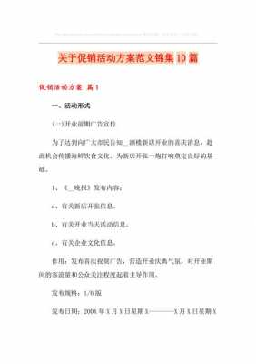  产品促销策划方案模板「产品促销活动策划方案撰写」-第3张图片-马瑞范文网