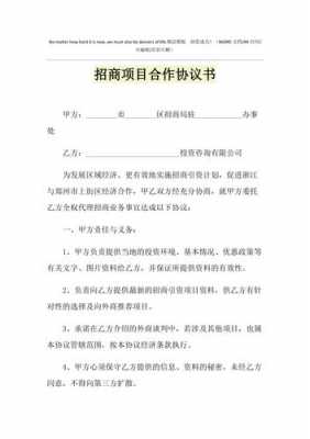  栏目招商协议模板「栏目招商协议模板图片」-第1张图片-马瑞范文网