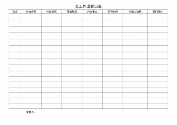 员工外出登记-第3张图片-马瑞范文网