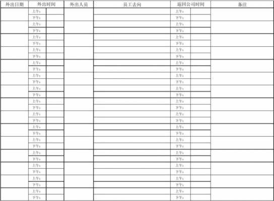 员工外出登记-第2张图片-马瑞范文网