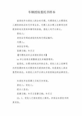  汽车委托模板「汽车委托书怎么填写」-第2张图片-马瑞范文网