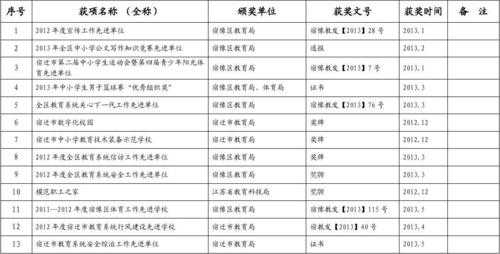 任职以来获奖情况模板-第1张图片-马瑞范文网