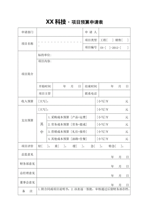 申请预算模板（申请预算怎么写）-第1张图片-马瑞范文网