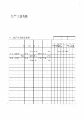 化工生产计划表格模板（化工生产计划书）-第1张图片-马瑞范文网