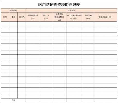 医院物品领取登记表格式-第1张图片-马瑞范文网