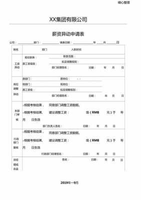  公司薪资异动表模板「薪资异动审批表」-第2张图片-马瑞范文网