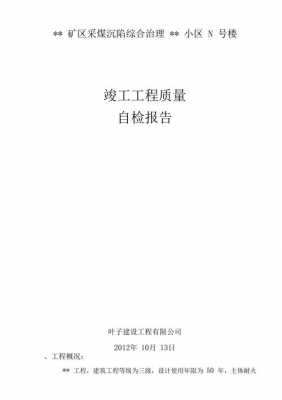  施工单位自检报告模板「施工单位自检报告模板范文」-第2张图片-马瑞范文网