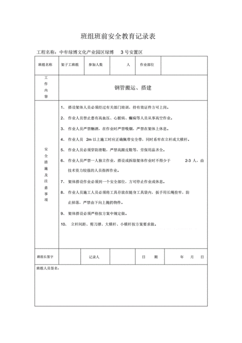 维修班组班前会内容-维修工班前教育模板-第3张图片-马瑞范文网