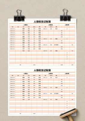 人情账模板-第2张图片-马瑞范文网