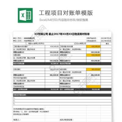 工程结算对账清单模板怎么做-第2张图片-马瑞范文网