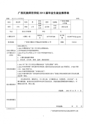 应届就业推荐表-第2张图片-马瑞范文网