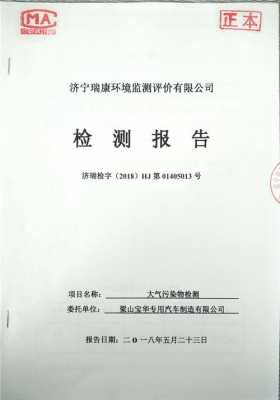 环境检测报告模版 项目环境检测报告模板-第2张图片-马瑞范文网