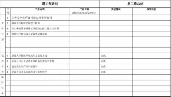 业务周计划模板,业务周总结和计划怎么写 -第3张图片-马瑞范文网