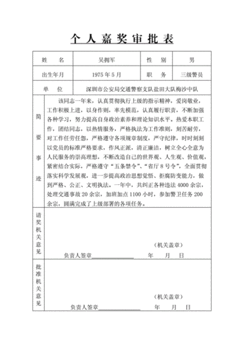 表彰大会申请表模板（表彰大会的申请）-第2张图片-马瑞范文网