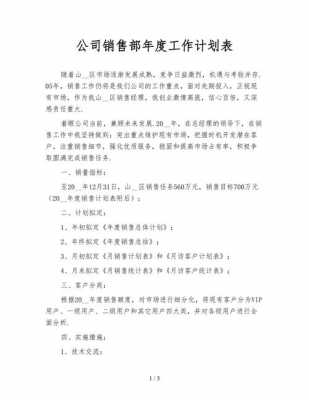  年度规划模板销售「销售年度计划书模板」-第3张图片-马瑞范文网