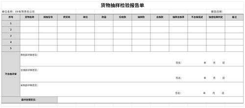 抽样报告模板,抽样报告模板免费下载 -第2张图片-马瑞范文网